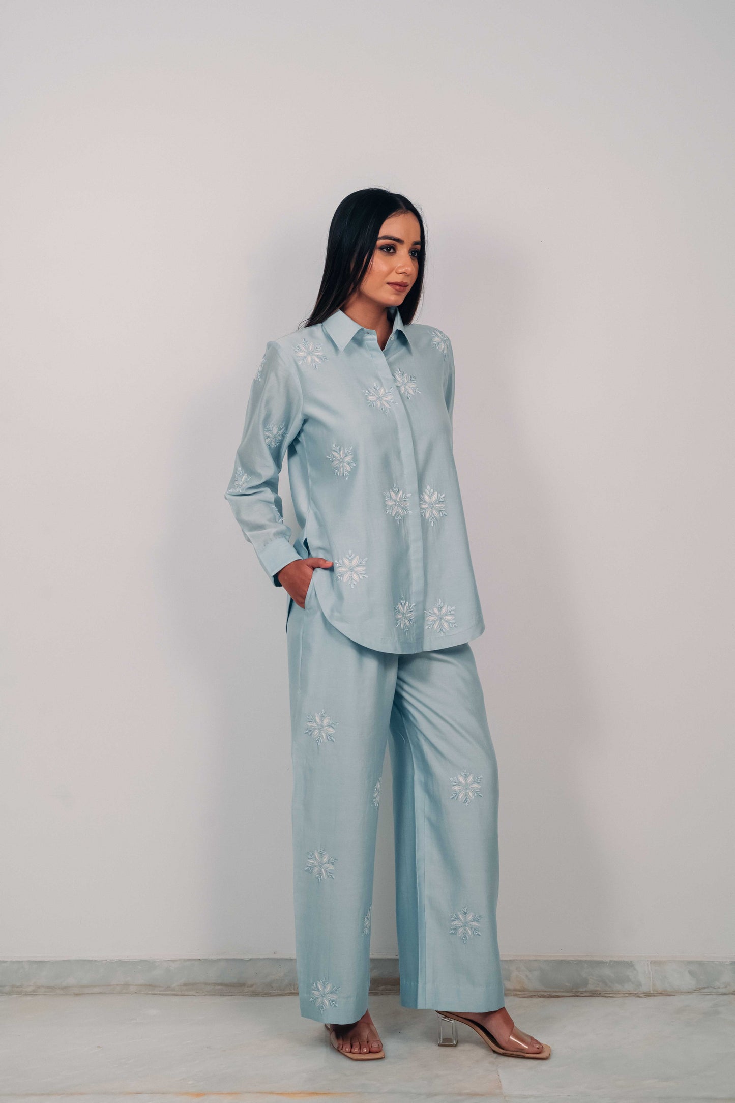Baby Blue Anti-Fit Shirt and Pant Set