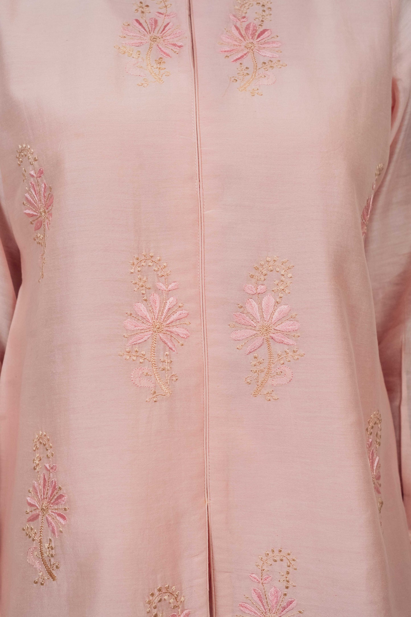 Baby Pink Chanderi Silk Co-Ord Set