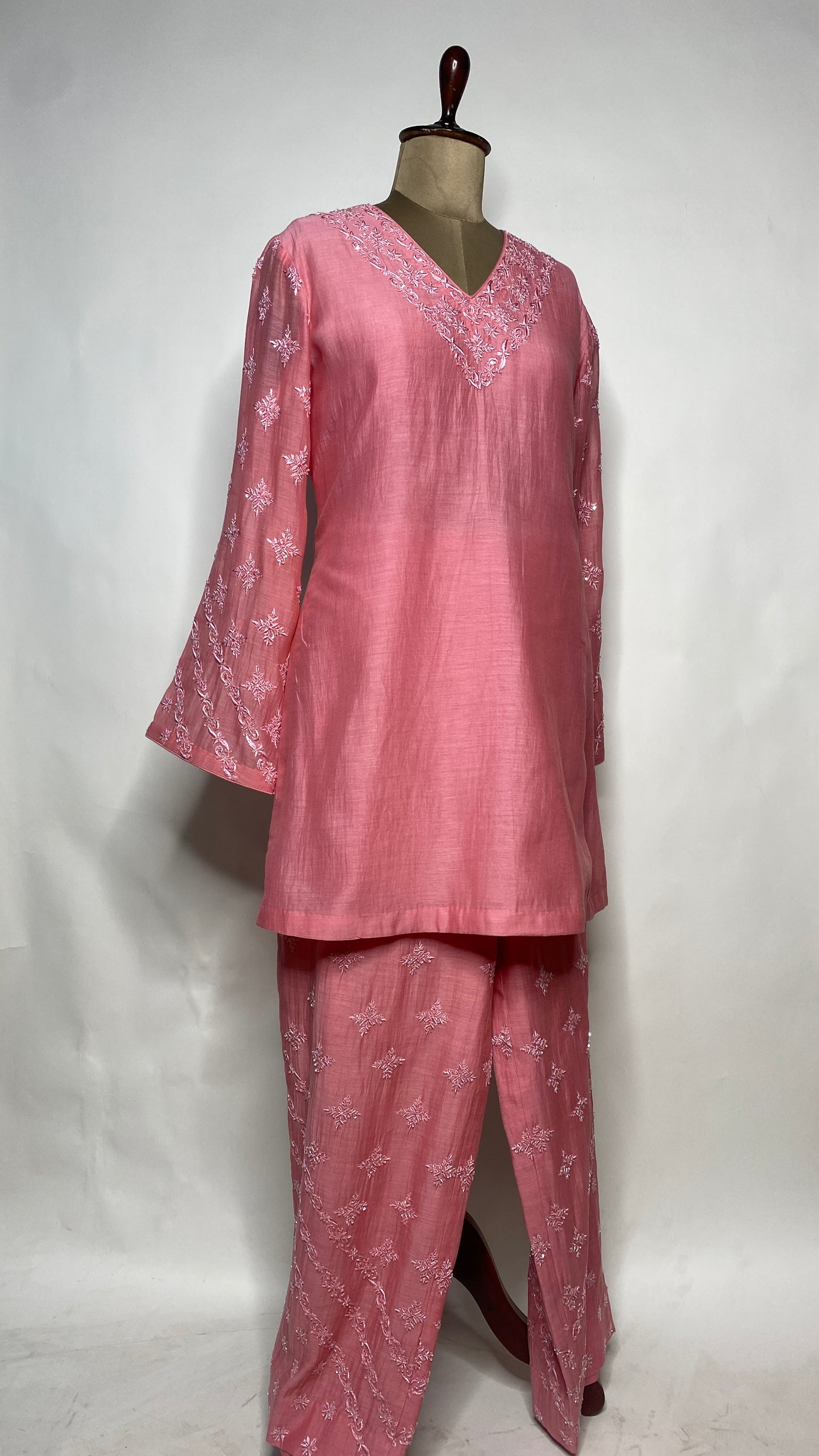 Ariana Pink Chikankari Co-Ord Set