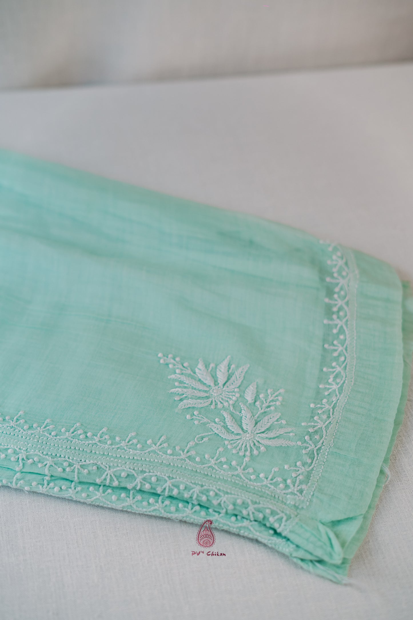Mint Green Mul Chanderi Co-ord Set