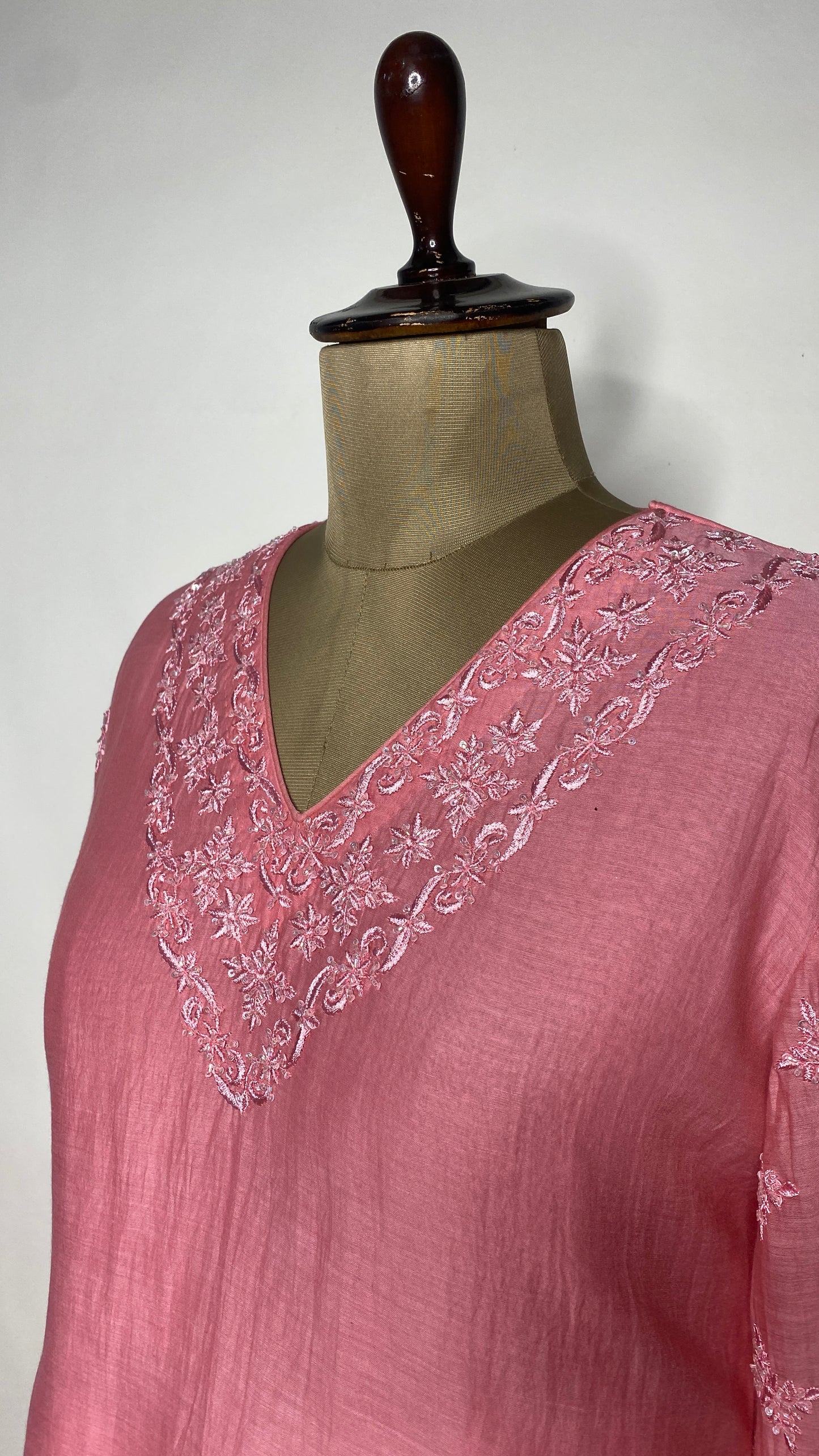 Ariana Pink Chikankari Co-Ord Set