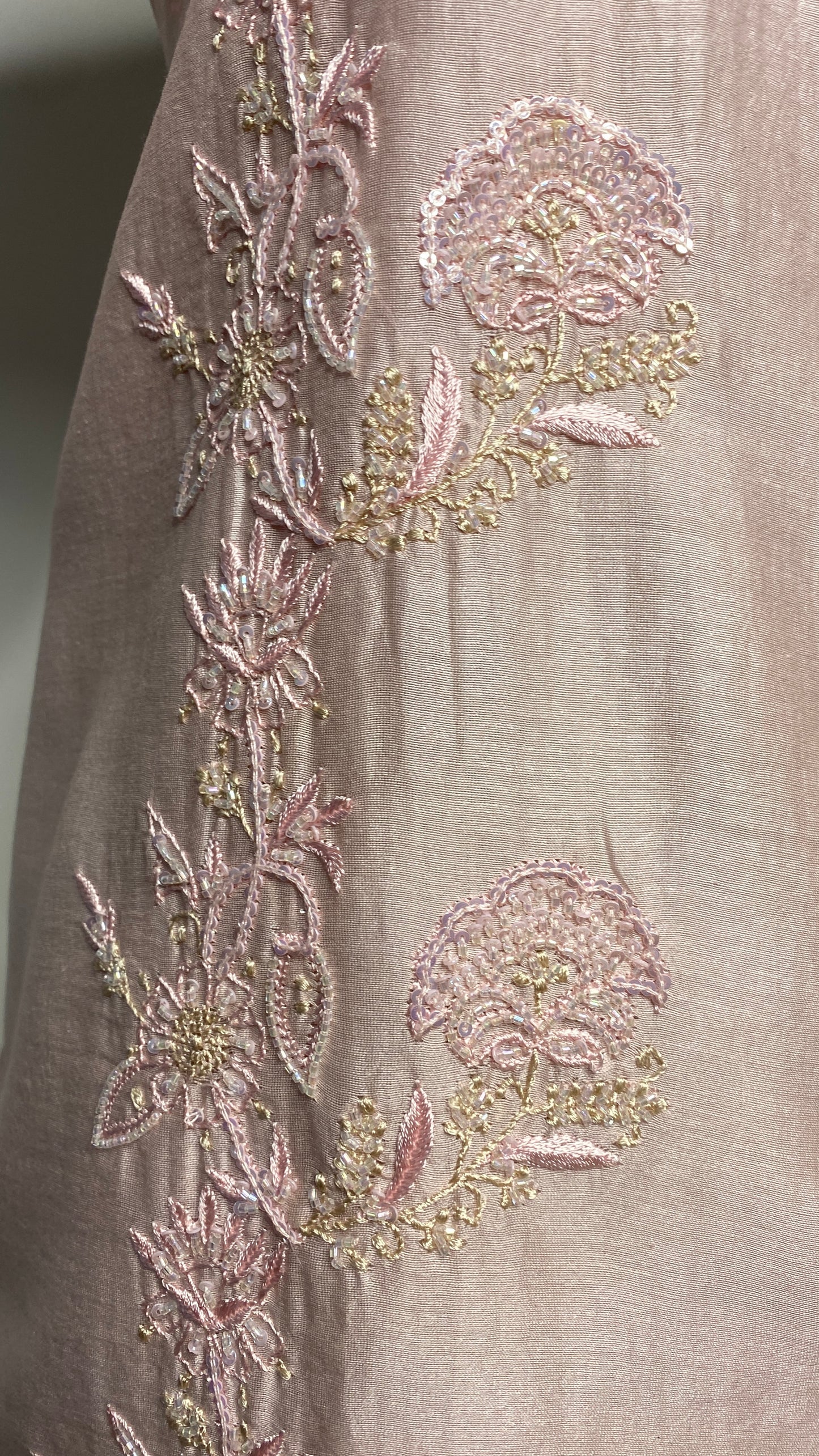 Soft Pink Half Sleeve Chikankari Shirt