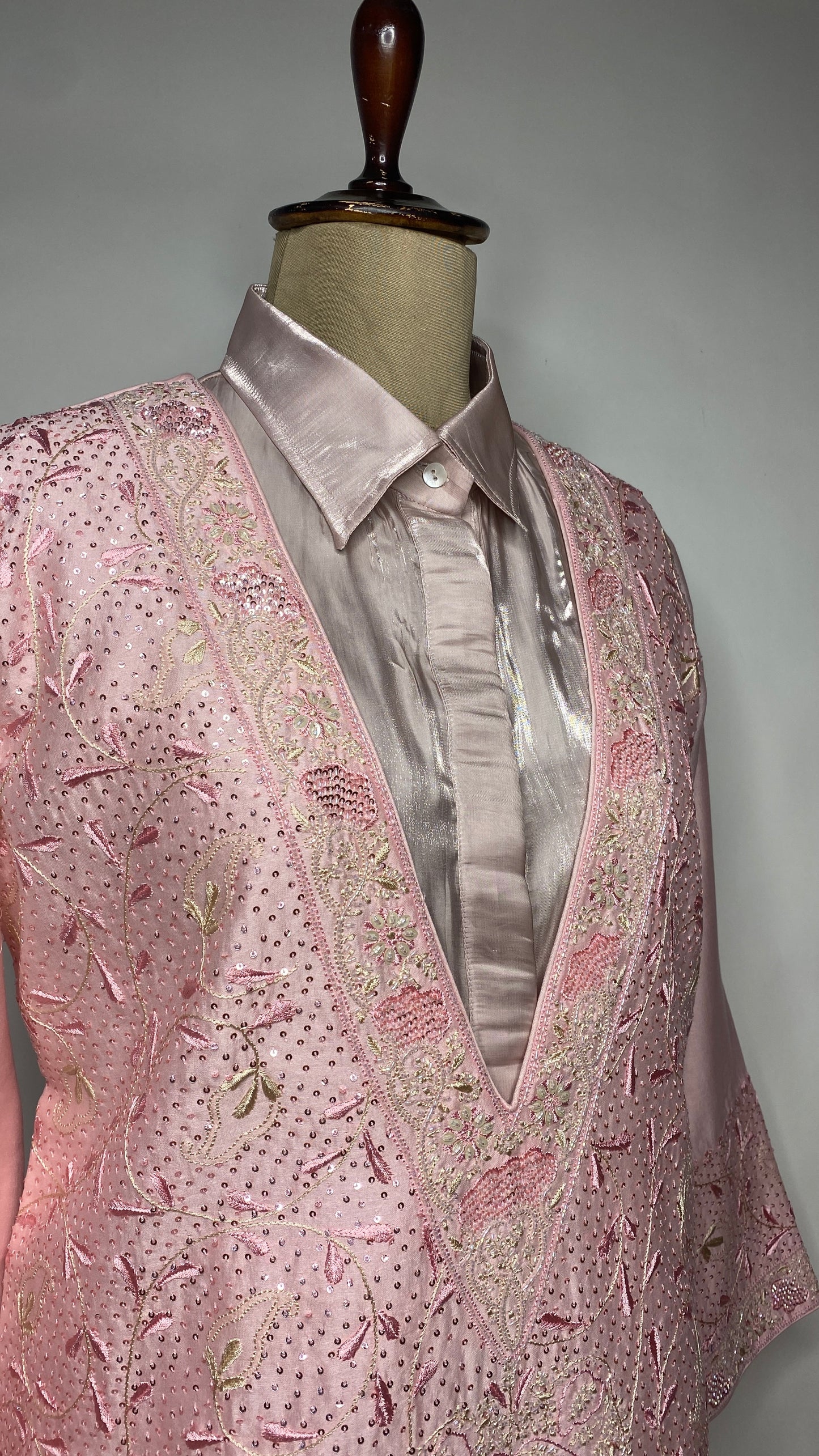 Baby Pink Relaxed Fit Chikankari Co-ord Set