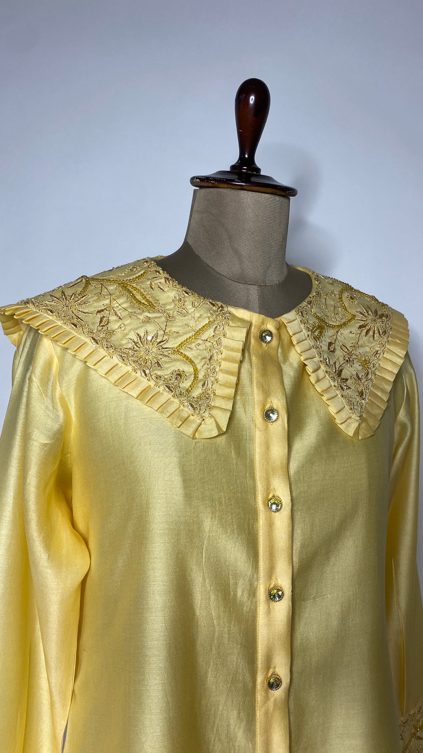 Amber Peter Pan Collar Chikankari Skater Dress