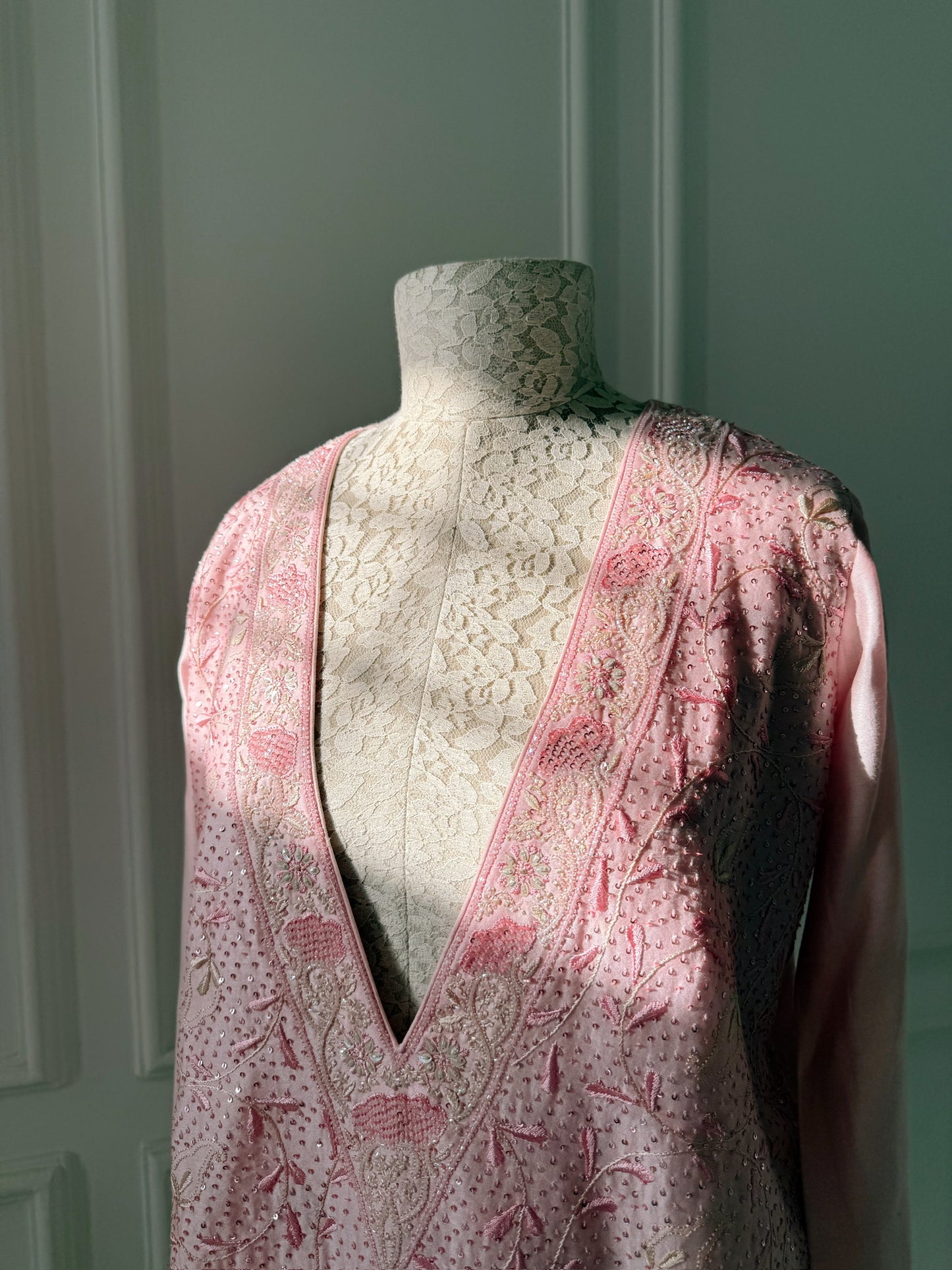 Baby Pink Relaxed Fit Chikankari Co-ord Set