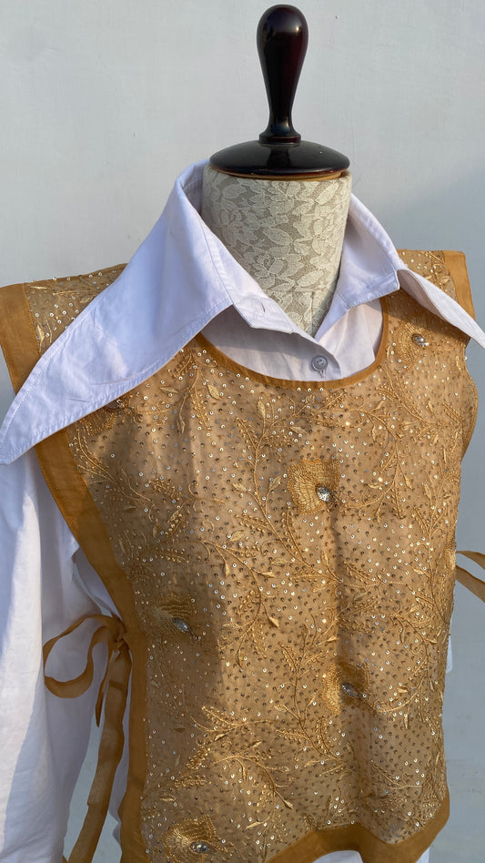 Gold Jaali Bib