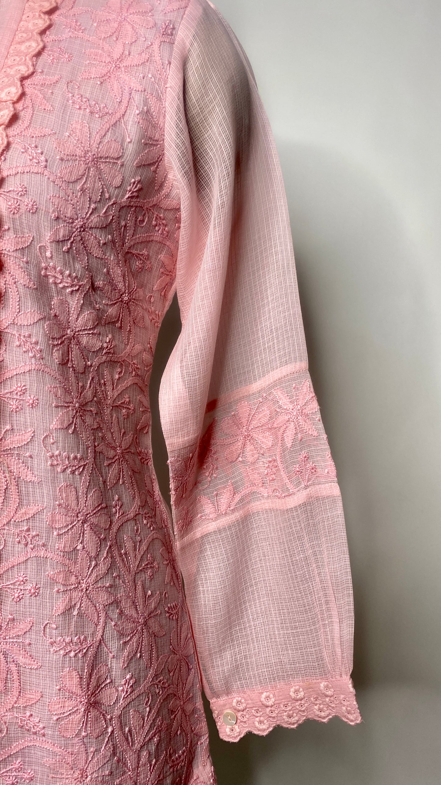 Pink Lace Detail Kota Shirt