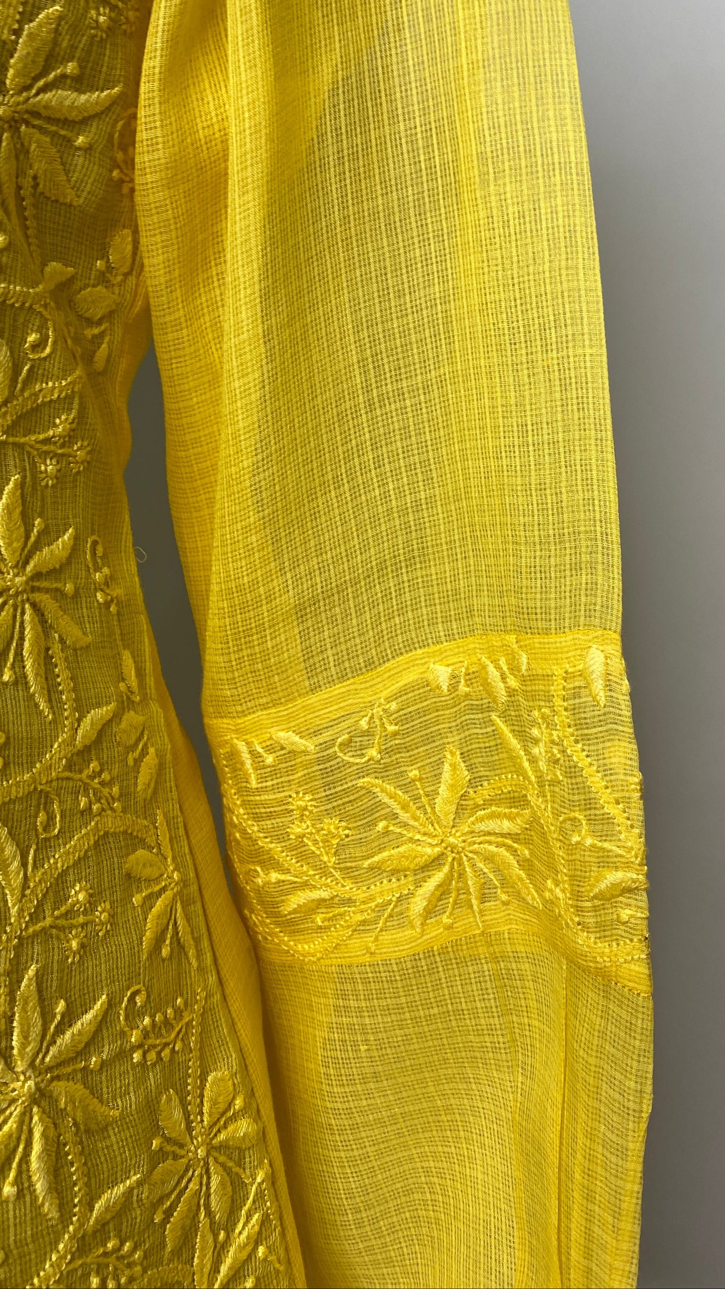 Yellow Lace Detail Kota Shirt
